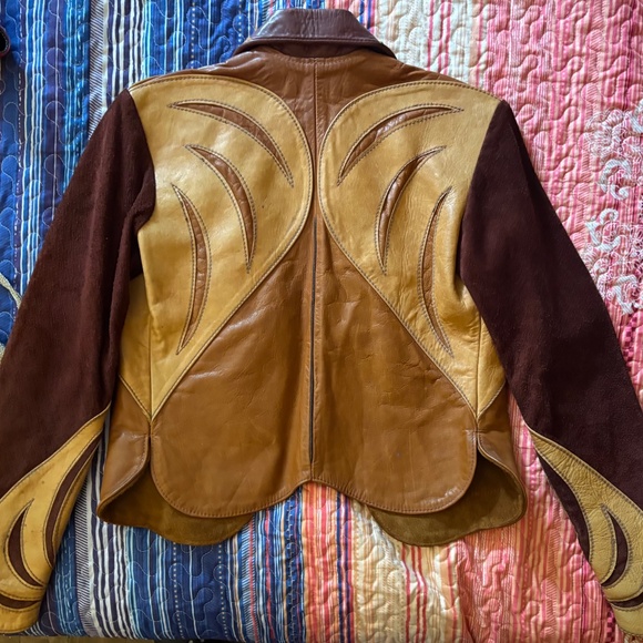 1970s Vintage Original East West Musical Instruments Leather Jacket - Picture 4 of 16